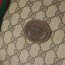 GUCCI GG Supreme Web Sherry Line Bag PVC Beige Red Green 89 19 012 Auth 149602-18