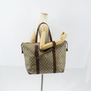 GUCCI GG Supreme Web Sherry Line Bag PVC Beige Red Green 89 19 012 Auth 149602-23