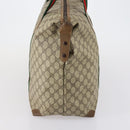 GUCCI GG Supreme Web Sherry Line Bag PVC Beige Red Green 89 19 012 Auth 149602-4