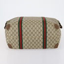 GUCCI GG Supreme Web Sherry Line Bag PVC Beige Red Green 89 19 012 Auth 149602-5