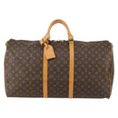 LOUIS VUITTON Monogram Keepall 60 Boston Bag M41422 LV Auth 149605V-13