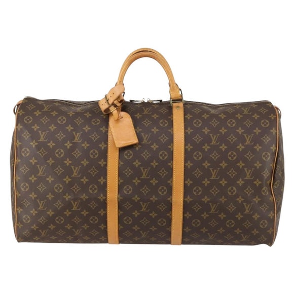 LOUIS VUITTON Monogram Keepall 60 Boston Bag M41422 LV Auth 149605V
