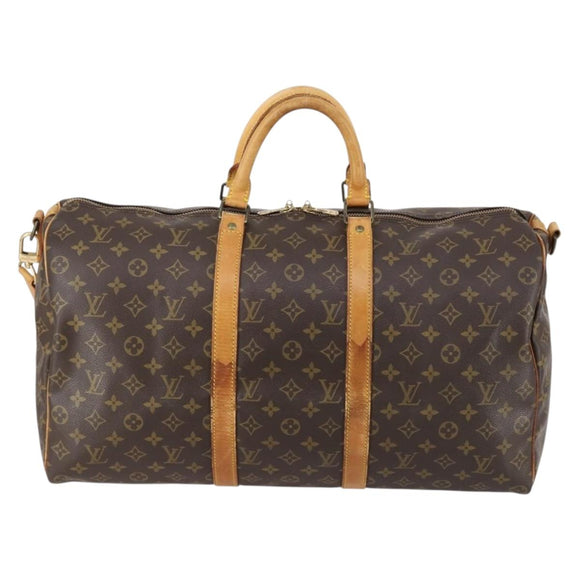 LOUIS VUITTON Monogram Keepall Bandouliere 50 Boston Bag M41416 LV Auth 149606