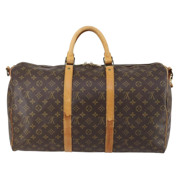 LOUIS VUITTON Monogram Keepall Bandouliere 50 Boston Bag M41416 LV Auth 149606