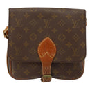 LOUIS VUITTON Monogram Cartouchiere MM Shoulder Bag Vintage M51253 Auth 149607-13