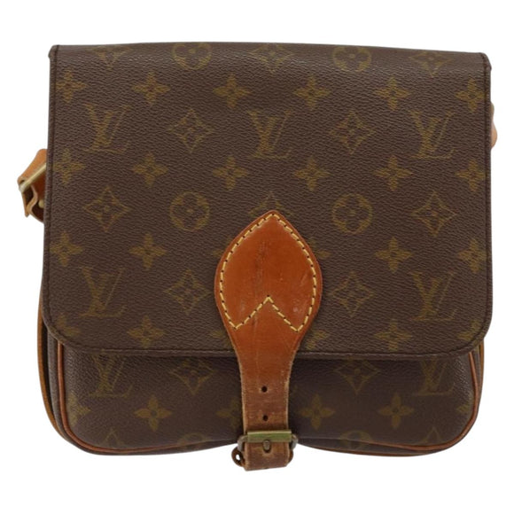 LOUIS VUITTON Monogram Cartouchiere MM Shoulder Bag Vintage M51253 Auth 149607
