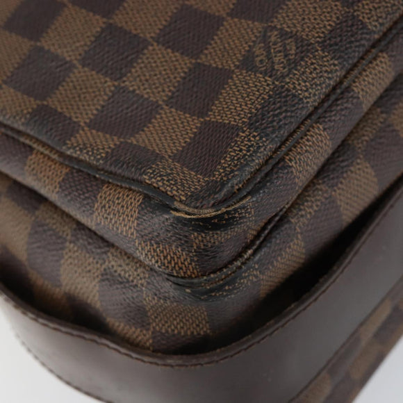 LOUIS VUITTON Damier Ebene Naviglio Shoulder Bag N45255 LV Auth 149610