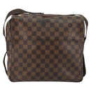 LOUIS VUITTON Damier Ebene Naviglio Shoulder Bag N45255 LV Auth 149610-13