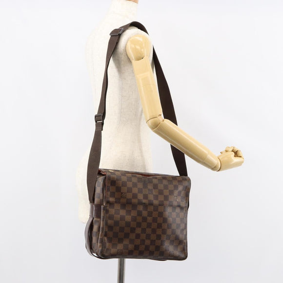 LOUIS VUITTON Damier Ebene Naviglio Shoulder Bag N45255 LV Auth 149610