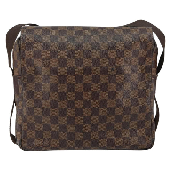 LOUIS VUITTON Damier Ebene Naviglio Shoulder Bag N45255 LV Auth 149610