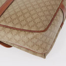 CELINE Macadam Canvas Shoulder Bag PVC Beige Gold Auth 149611-15