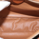 CELINE Macadam Canvas Shoulder Bag PVC Beige Gold Auth 149611-10