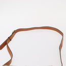 CELINE Macadam Canvas Shoulder Bag PVC Beige Gold Auth 149611-8