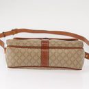 CELINE Macadam Canvas Shoulder Bag PVC Beige Gold Auth 149611-5