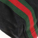 GUCCI GG Canvas Web Sherry Line Tote Bag Black 189669 Auth 149612V-9