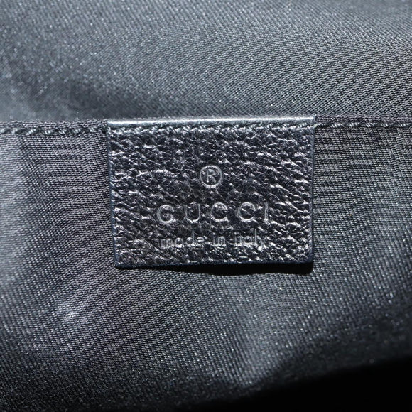 GUCCI GG Canvas Web Sherry Line Tote Bag Black 189669 Auth 149612V