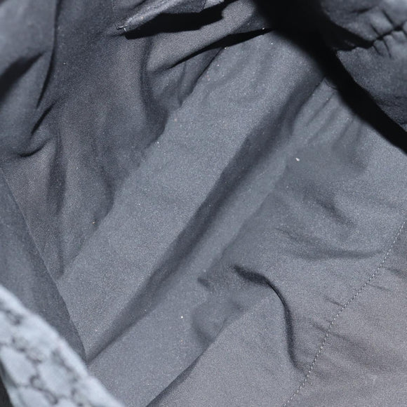 GUCCI GG Canvas Web Sherry Line Tote Bag Black 189669 Auth 149612V