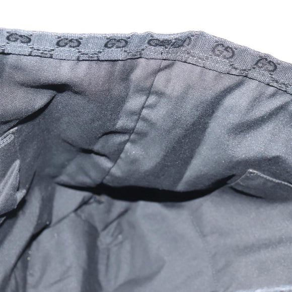 GUCCI GG Canvas Web Sherry Line Tote Bag Black 189669 Auth 149612V