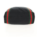 GUCCI GG Canvas Web Sherry Line Tote Bag Black 189669 Auth 149612V-5