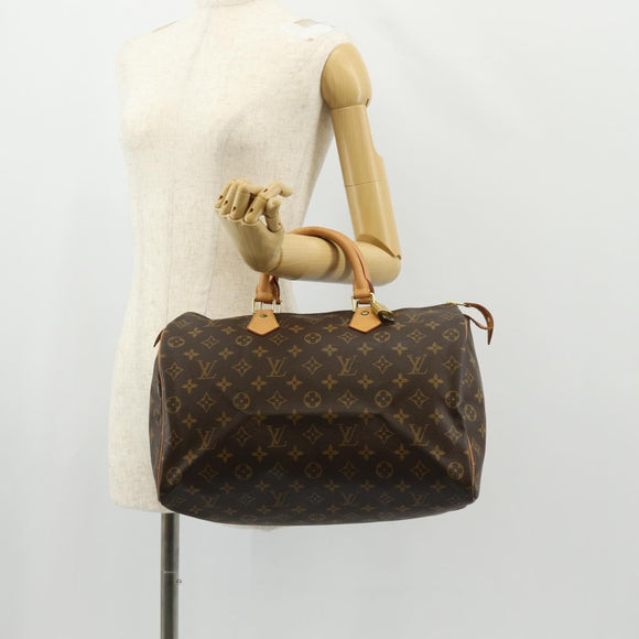LOUIS VUITTON Monogram Speedy 35 Hand Bag M41524 LV Auth 149613V