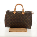 LOUIS VUITTON Monogram Speedy 35 Hand Bag M41524 LV Auth 149613V-12