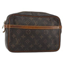 LOUIS VUITTON Monogram Compiegne 23 Clutch Bag M51847 LV Auth 149617-1