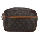LOUIS VUITTON Monogram Compiegne 23 Clutch Bag M51847 LV Auth 149617-13
