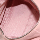 CHANEL Choco Bar COCO Mark Hand Bag Caviar Skin Pink Silver CC Auth 149620-17