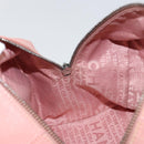 CHANEL Choco Bar COCO Mark Hand Bag Caviar Skin Pink Silver CC Auth 149620-18