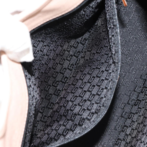 GUCCI Jackie Shoulder Bag Leather Pink Gold 002 1067 Auth 149621V