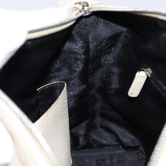 LOEWE Hand Bag Canvas Gray Auth 149622