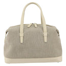 LOEWE Hand Bag Canvas Gray Auth 149622-13