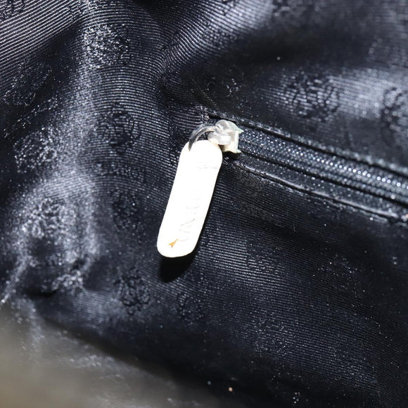 LOEWE Hand Bag Canvas Gray Auth 149622