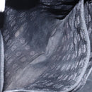 LOEWE Anagram Hand Bag Leather Black Gold Auth 149623-20