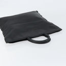 LOEWE Anagram Hand Bag Leather Black Gold Auth 149623-6