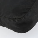 PRADA Shoulder Bag Nylon Black Silver Auth 149624-16