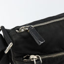 PRADA Shoulder Bag Nylon Black Silver Auth 149624-8