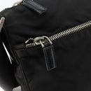 PRADA Shoulder Bag Nylon Black Silver Auth 149624-20