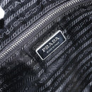 PRADA Shoulder Bag Nylon Black Silver Auth 149624-21