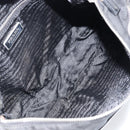 PRADA Shoulder Bag Nylon Black Silver Auth 149624-9