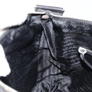 PRADA Shoulder Bag Nylon Black Silver Auth 149624-23