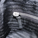 PRADA Shoulder Bag Nylon Black Silver Auth 149624-24
