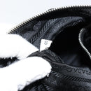 PRADA Shoulder Bag Nylon Black Silver Auth 149624-10
