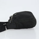 PRADA Shoulder Bag Nylon Black Silver Auth 149624-4