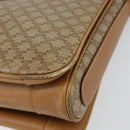 CELINE Macadam Canvas Shoulder Bag PVC Beige Gold Auth 149632-10