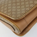 CELINE Macadam Canvas Shoulder Bag PVC Beige Gold Auth 149632-11