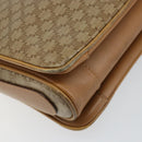 CELINE Macadam Canvas Shoulder Bag PVC Beige Gold Auth 149632-13