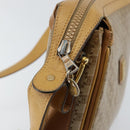 CELINE Macadam Canvas Shoulder Bag PVC Beige Gold Auth 149632-15