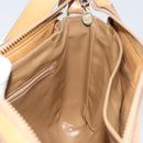 CELINE Macadam Canvas Shoulder Bag PVC Beige Gold Auth 149632-18
