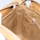 CELINE Macadam Canvas Shoulder Bag PVC Beige Gold Auth 149632-19